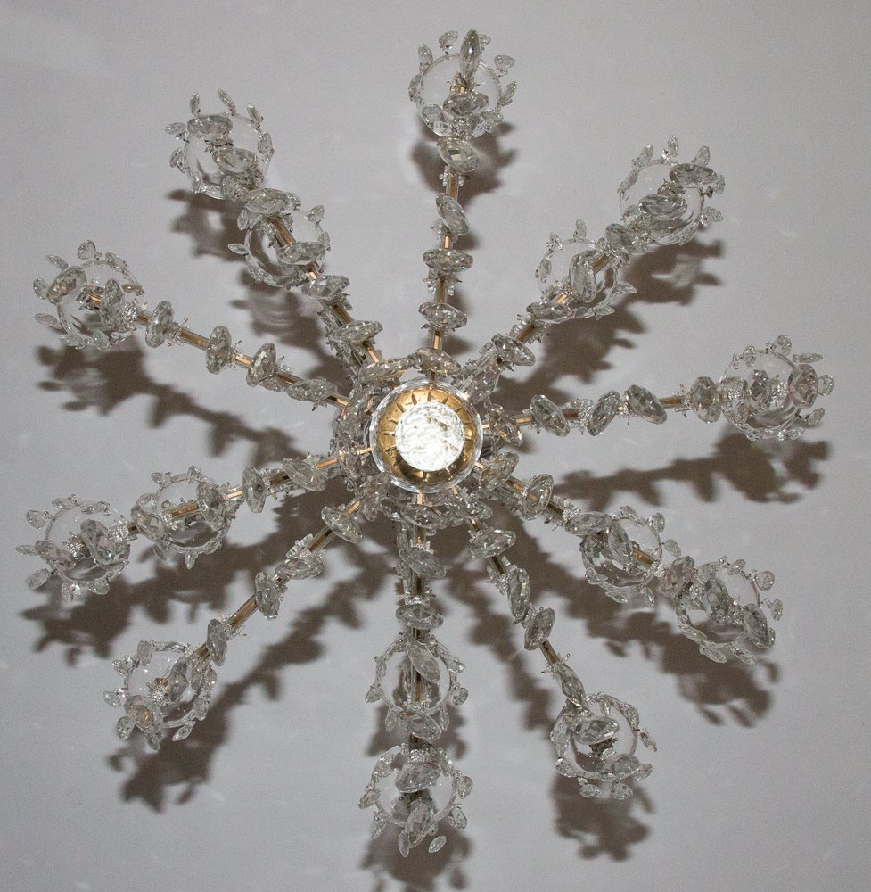 Large Marie-thérèse Bohemian Crystal Chandelier 1920s-photo-1