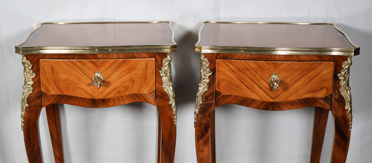 Pair Of Louis XV Style Coffee Tables Mid 20th Century-photo-2