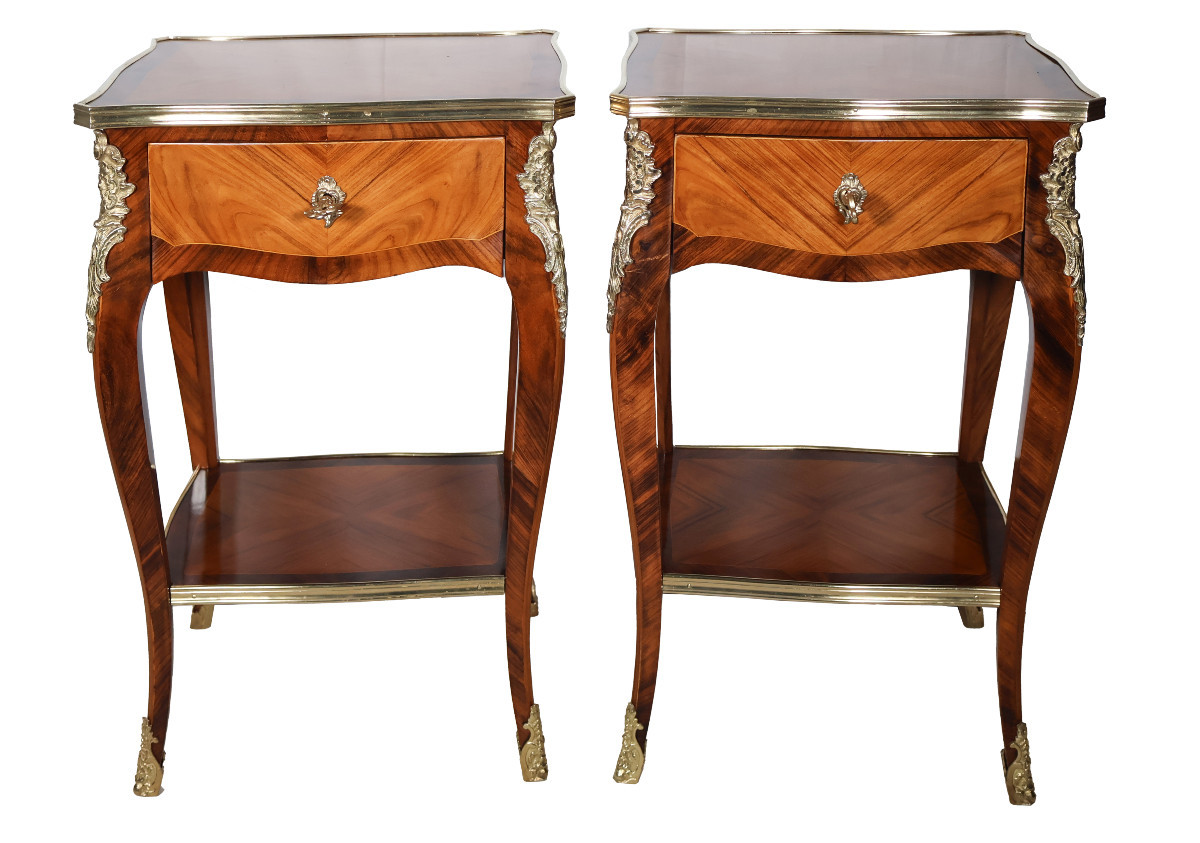Pair Of Louis XV Style Coffee Tables Mid 20th Century