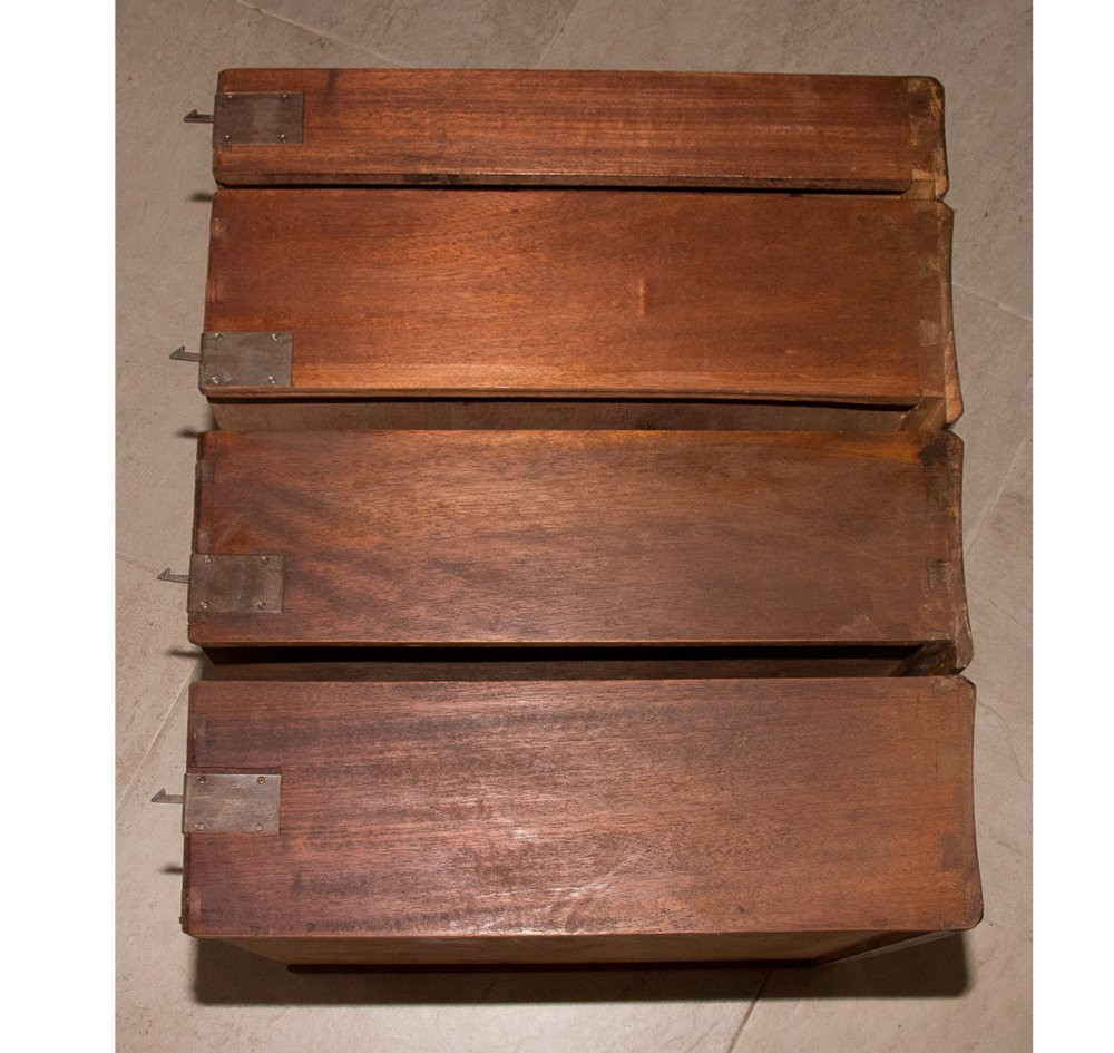 Double-sided Rosewood Desk From The Art Deco Period-photo-5
