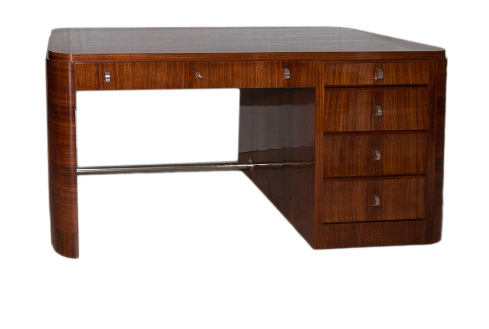 Double-sided Rosewood Desk From The Art Deco Period