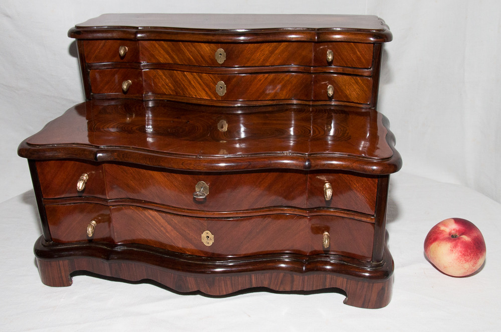 Commode De Maîtrise In Marquetry 18th Century Period-photo-2
