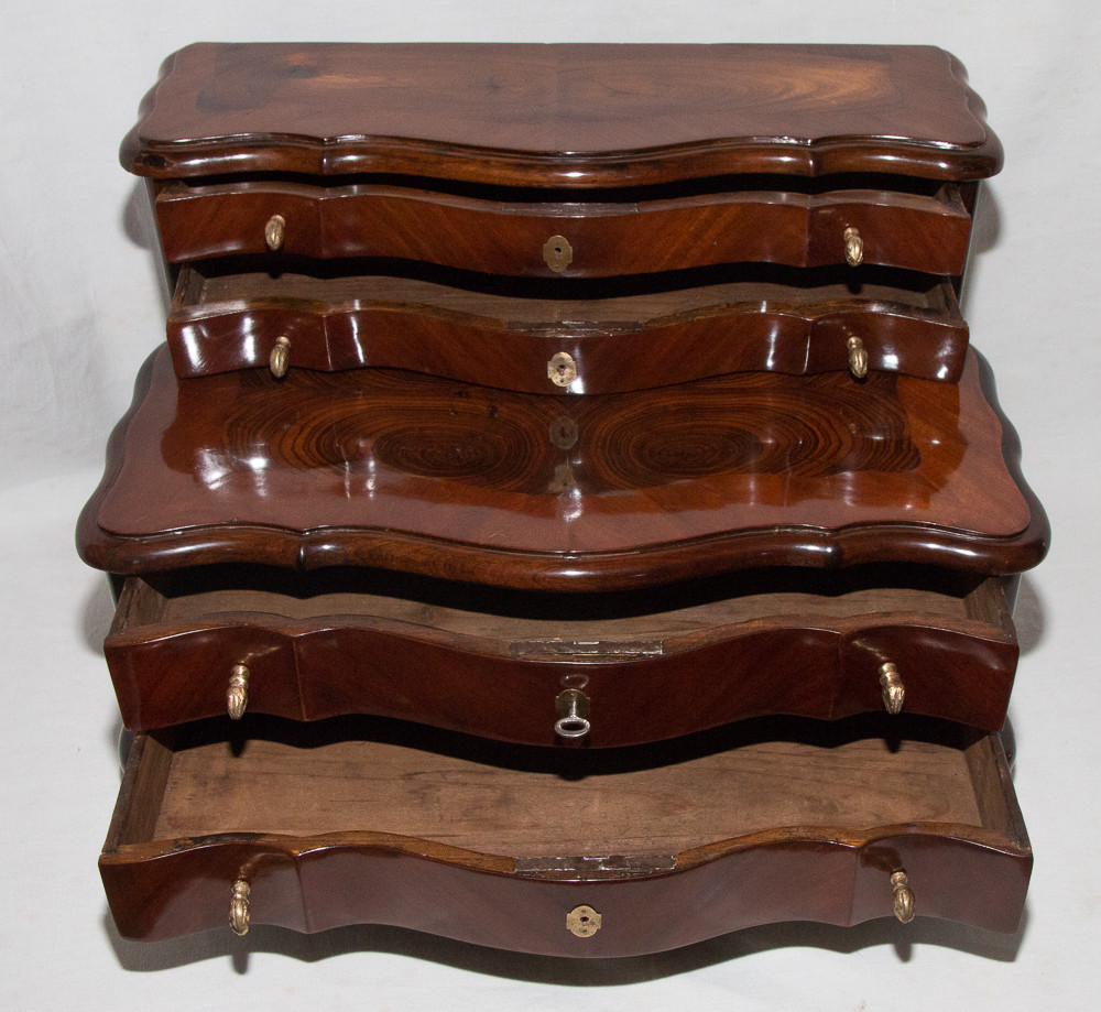 Commode De Maîtrise In Marquetry 18th Century Period-photo-4