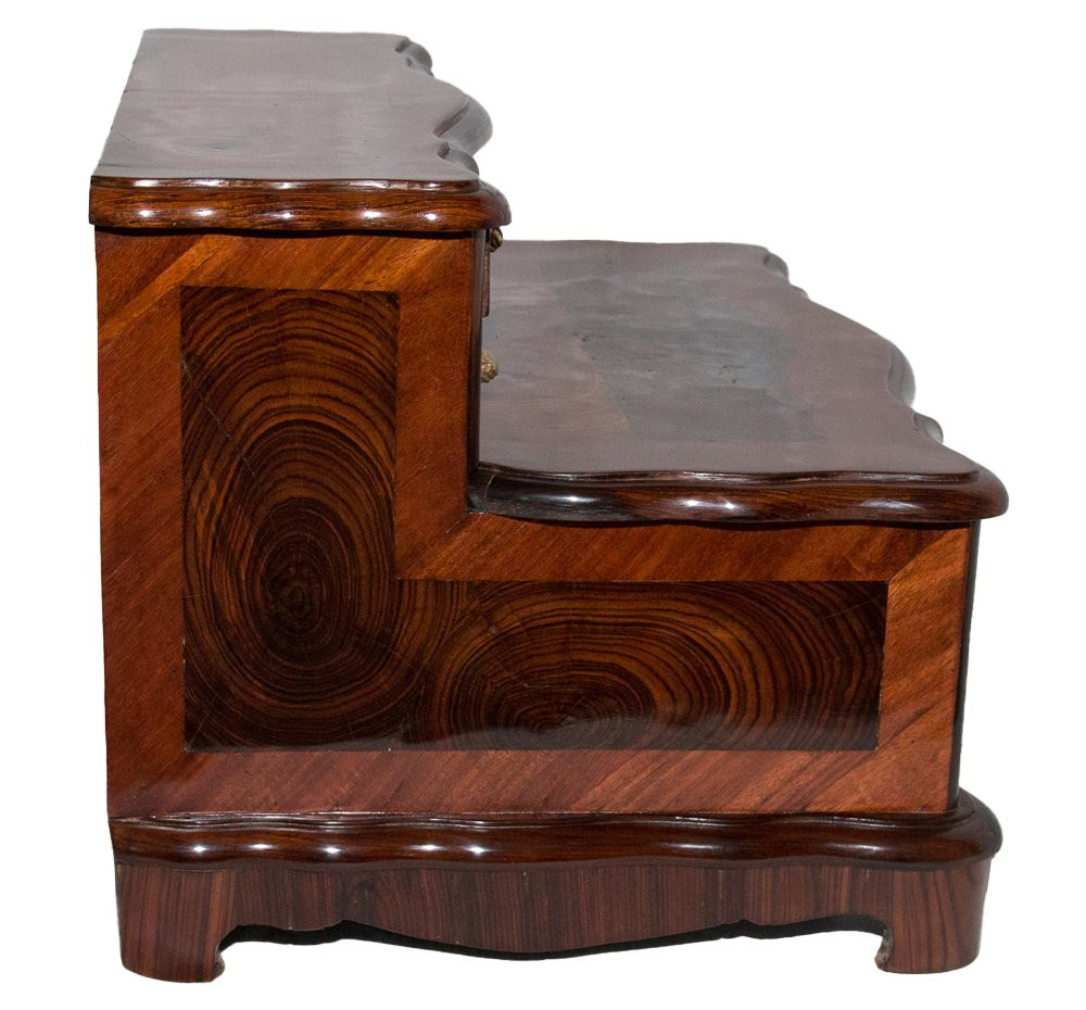 Commode De Maîtrise In Marquetry 18th Century Period-photo-3