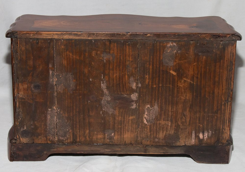 Commode De Maîtrise In Marquetry 18th Century Period-photo-4