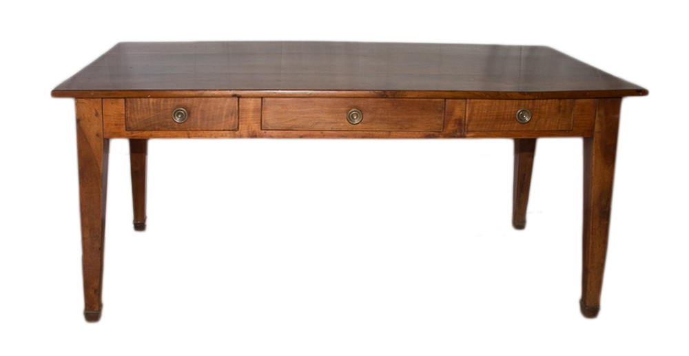 Walnut Table, Directoire Period-photo-4
