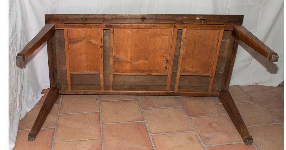 Walnut Table, Directoire Period-photo-7