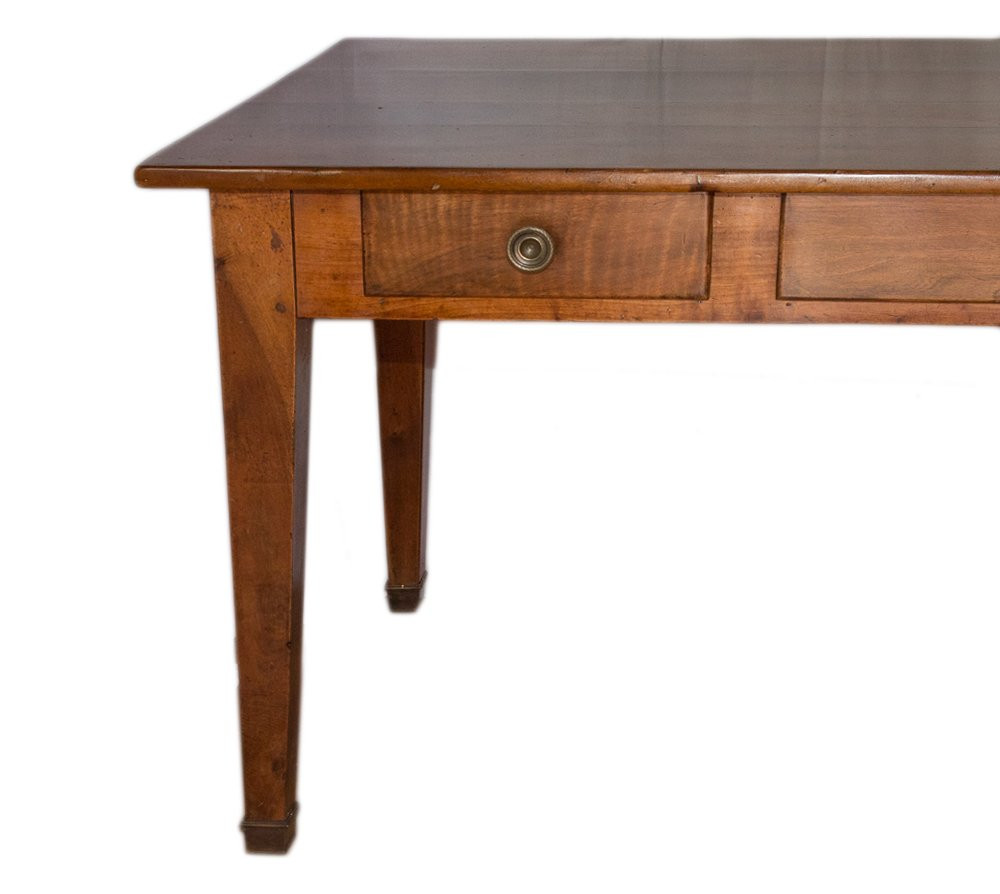 Walnut Table, Directoire Period-photo-8