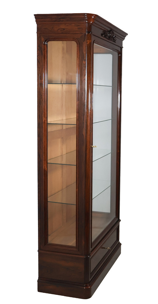 Rosewood Display Case, Napoleon III Period-photo-3