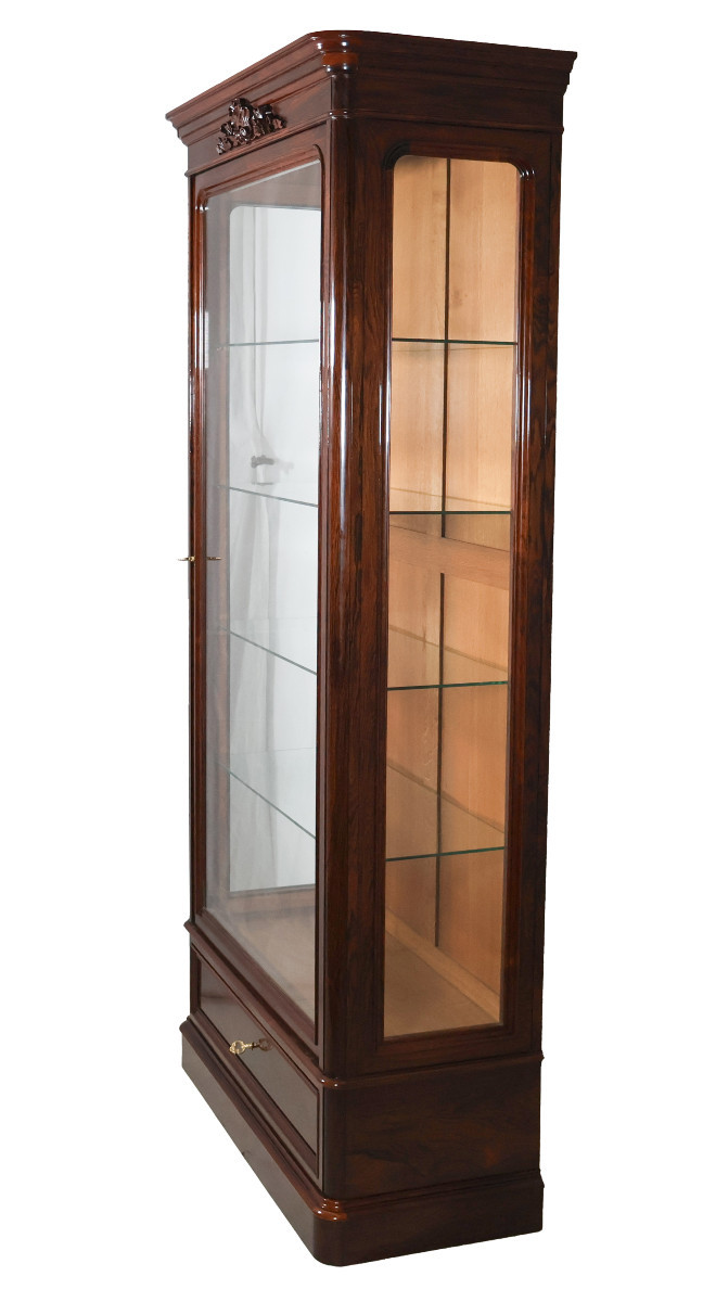 Rosewood Display Case, Napoleon III Period-photo-4