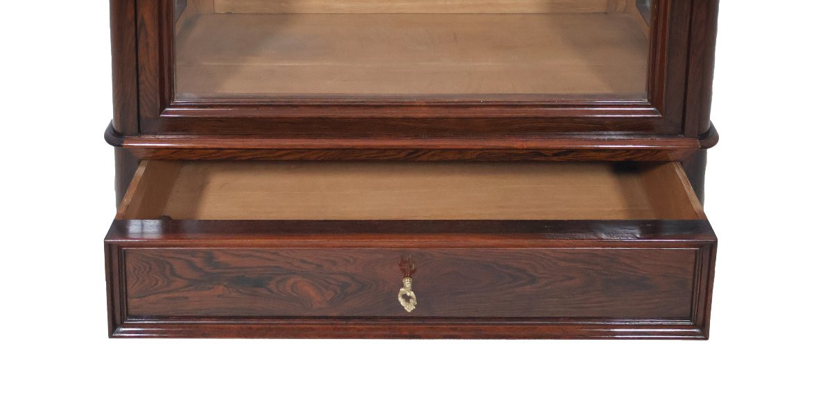 Rosewood Display Case, Napoleon III Period-photo-1