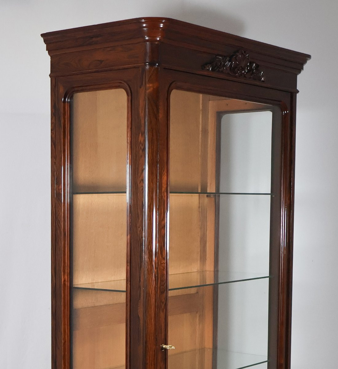 Rosewood Display Case, Napoleon III Period-photo-3