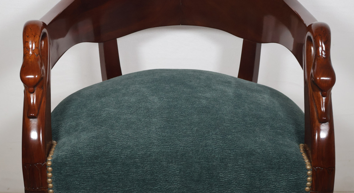 Swan-neck Desk Chair Empire Period-photo-4