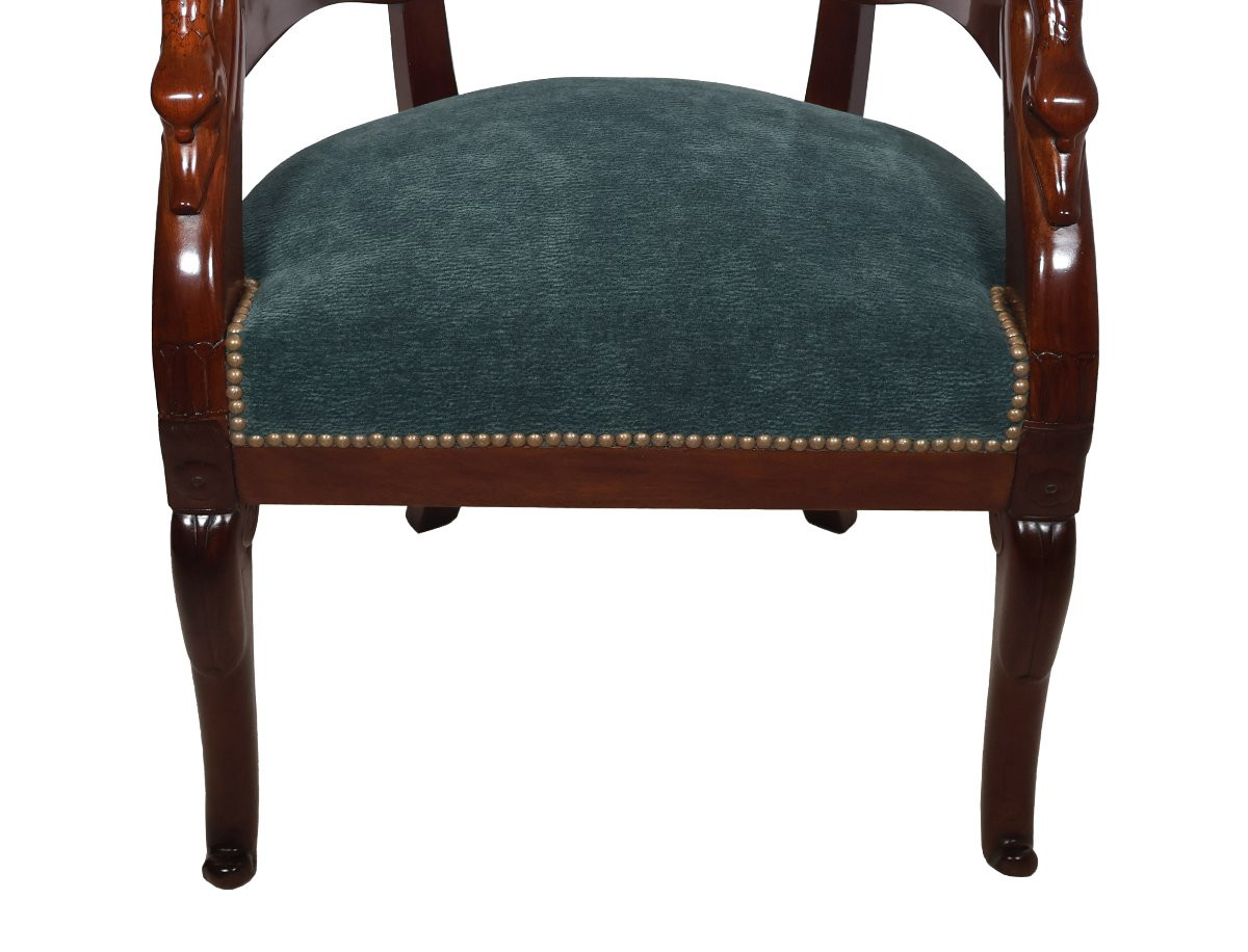 Swan-neck Desk Chair Empire Period-photo-1