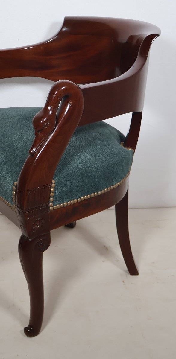 Swan-neck Desk Chair Empire Period-photo-4