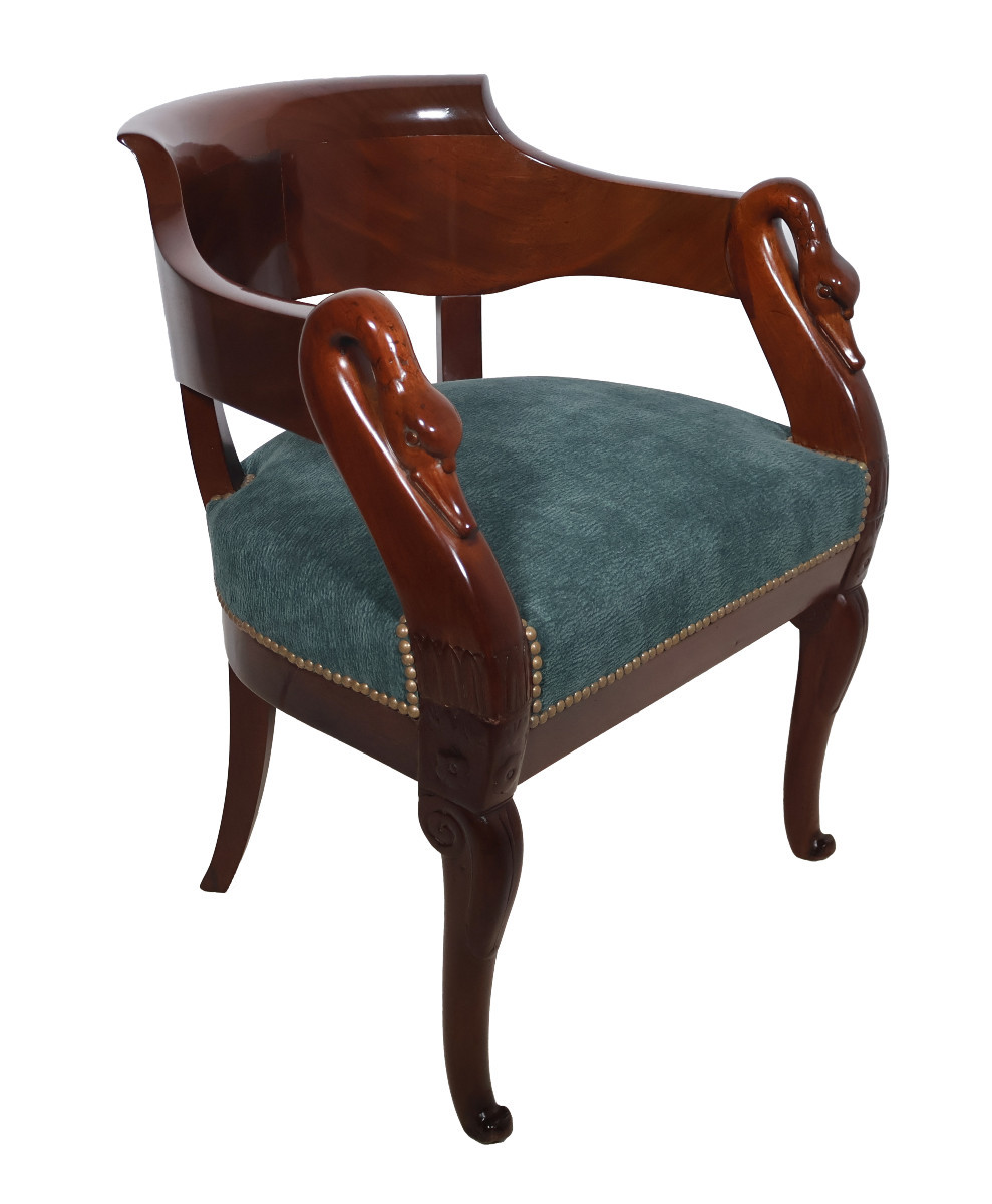 Swan-neck Desk Chair Empire Period