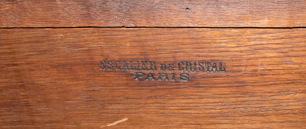 Meuble d'Appui à rideau l'Escalier De Cristal époque Fin XIXe-photo-3