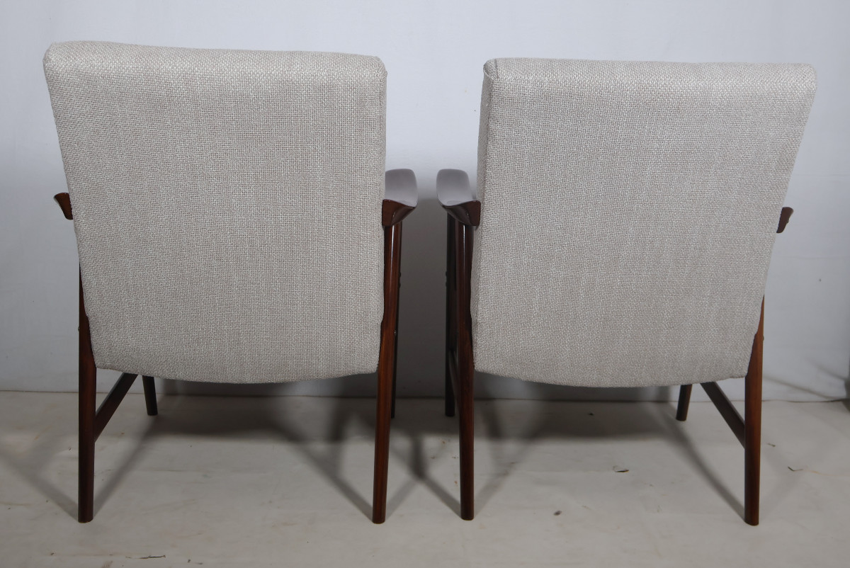 Paire de fauteuils Scandinave Dokka Mobler années 60-photo-4