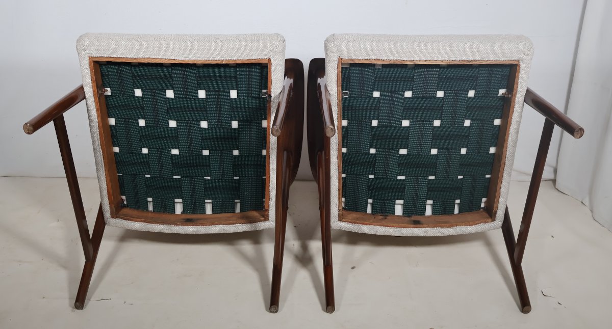 Paire de fauteuils Scandinave Dokka Mobler années 60-photo-3