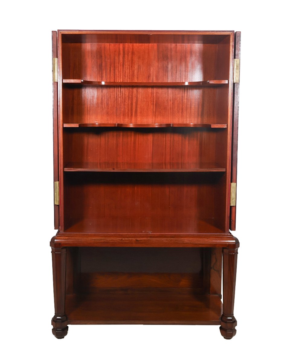  Cabinet en palissandre gainé de cuir époque Art déco-photo-3