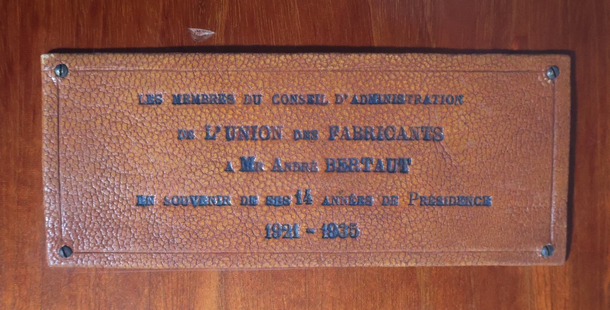  Cabinet en palissandre gainé de cuir époque Art déco-photo-6