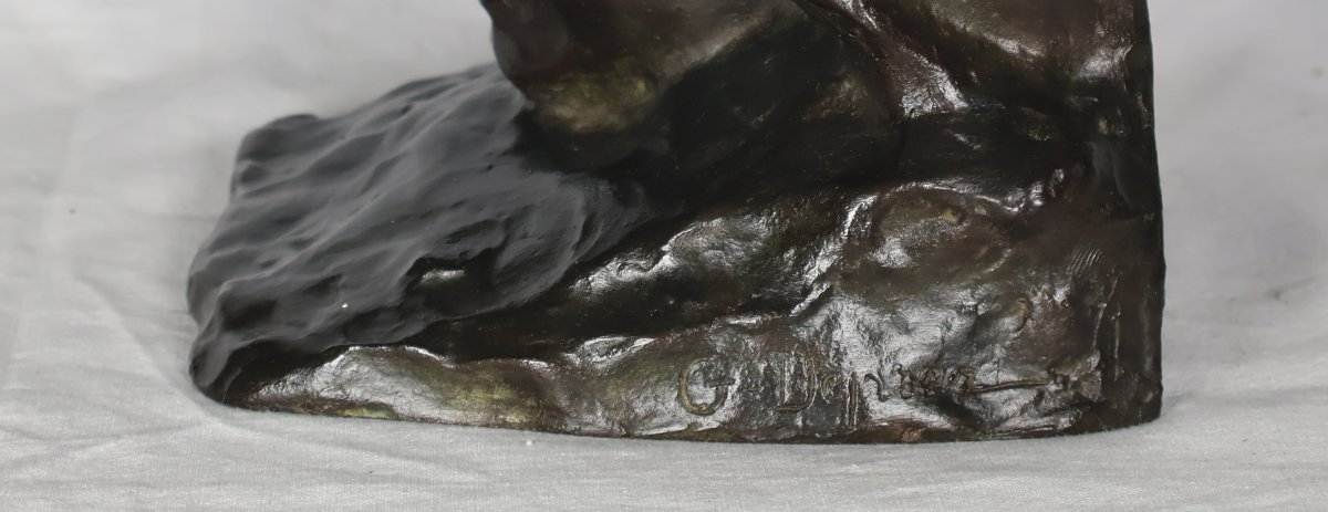 Bronze Bust Of Beethoven Paul Gaston Deprez 1872-1941-photo-2