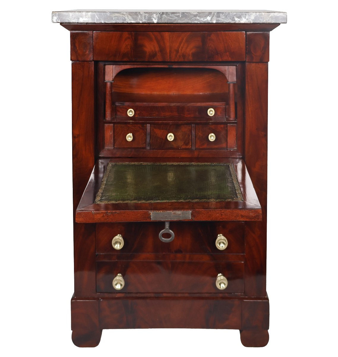 Secrétaire de maitrise en acajou époque restauration