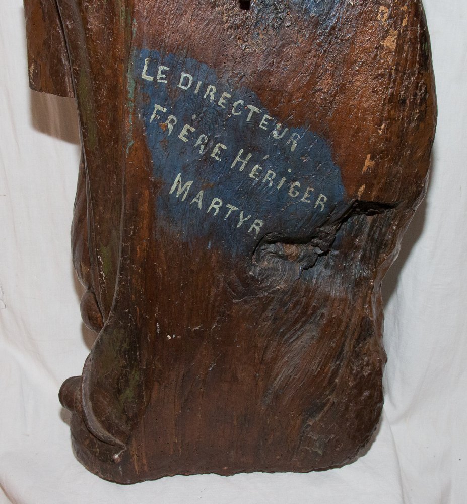 Sainte en noyer massif Époque XVIIe Siècle-photo-6