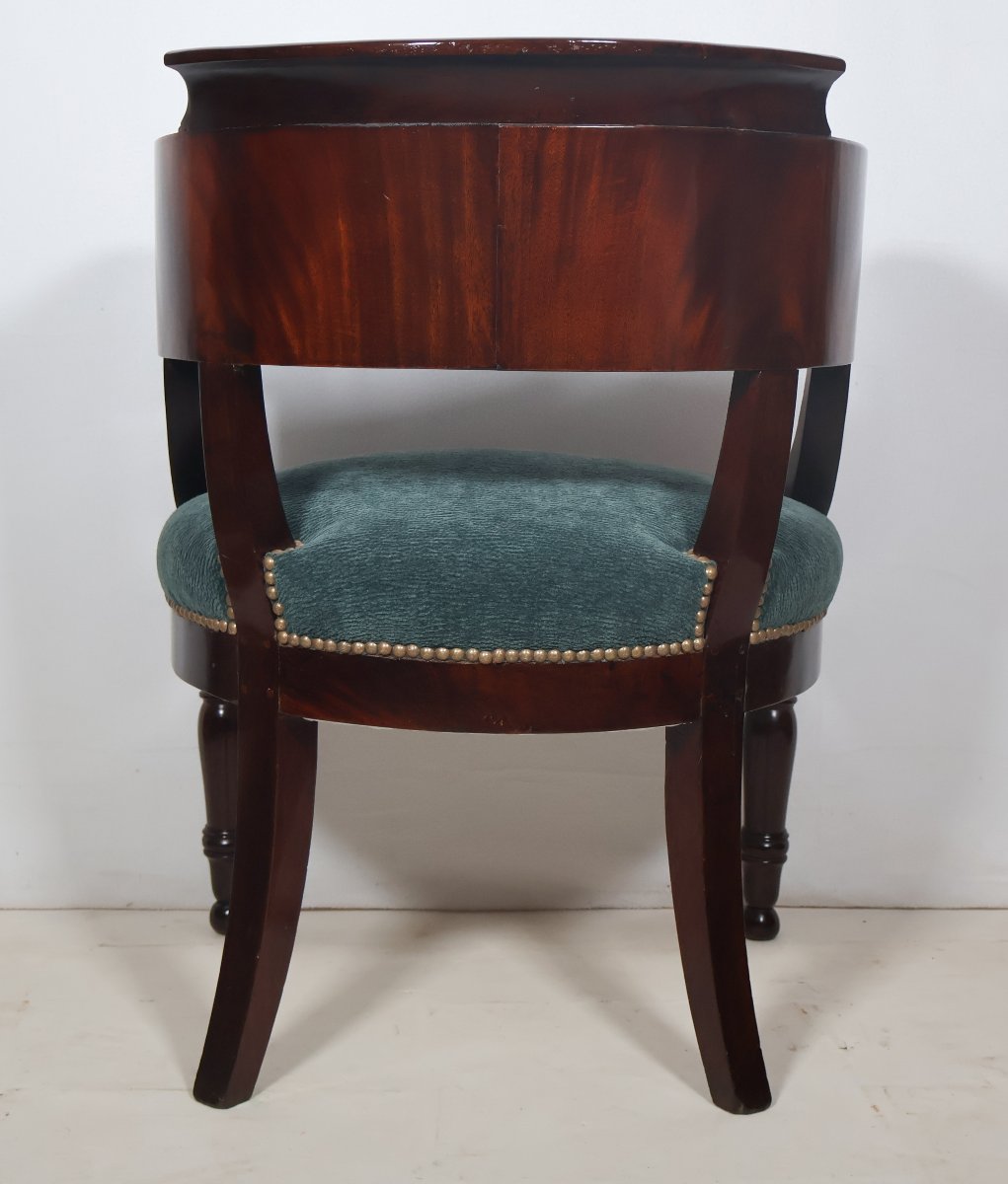 Fauteuil de bureau en acajou époque Restauration -photo-4