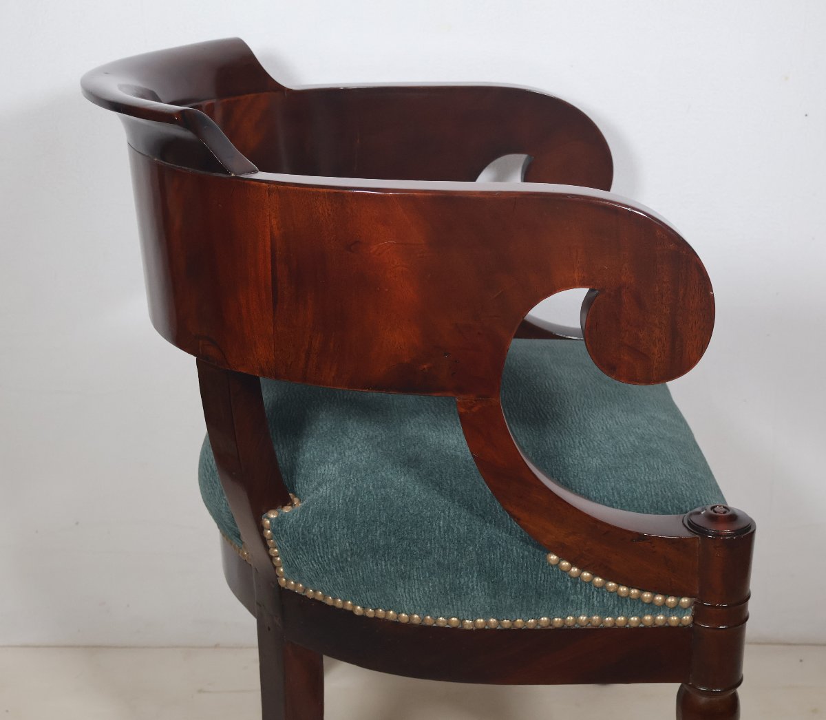 Fauteuil de bureau en acajou époque Restauration -photo-7