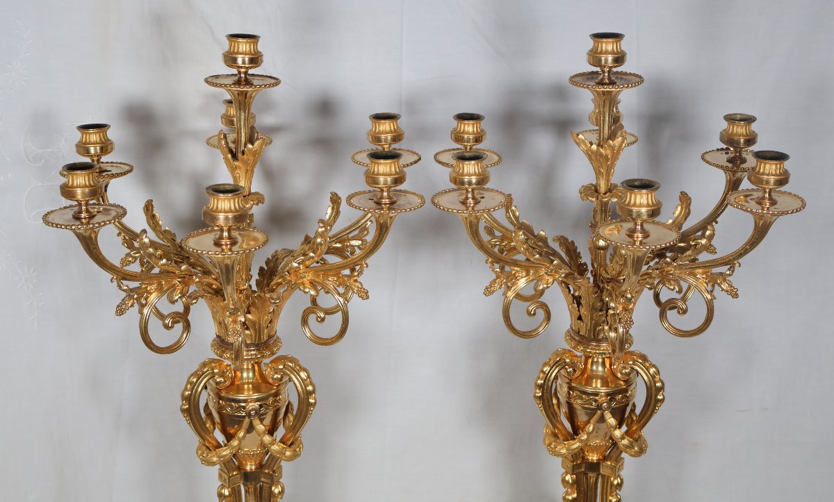 Garniture de cheminée Raingo Fres et H Picard fin XIXème-photo-2