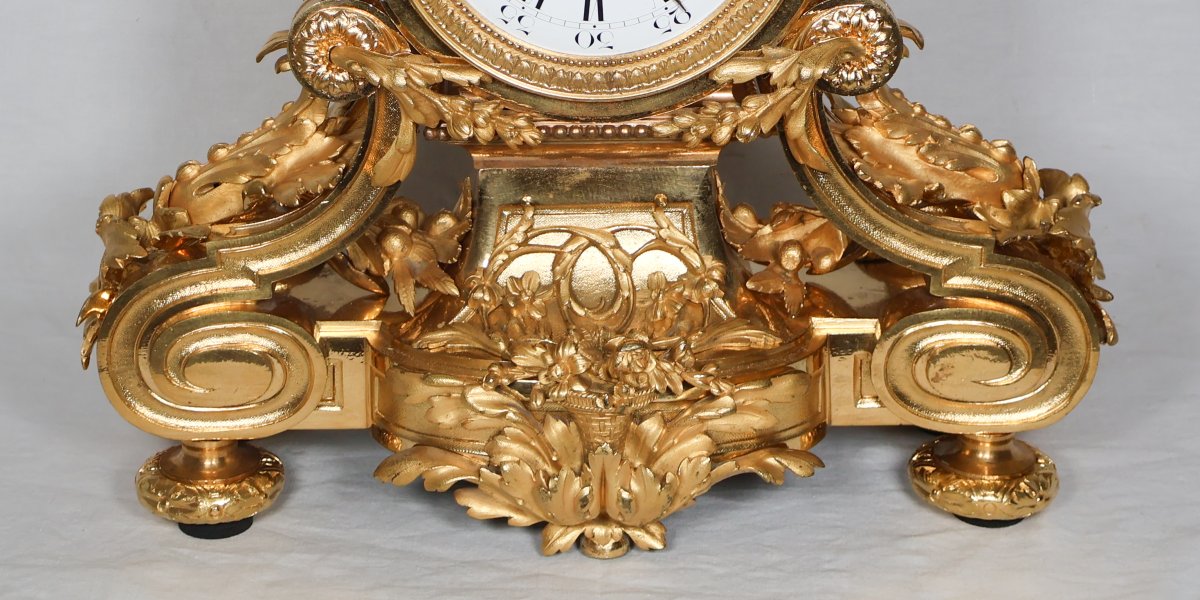Garniture de cheminée Raingo Fres et H Picard fin XIXème-photo-8