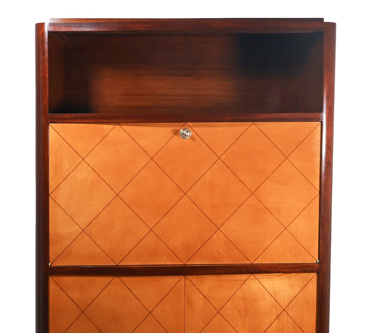 Secrétaire époque Art Déco en acajou et citronnier-photo-1