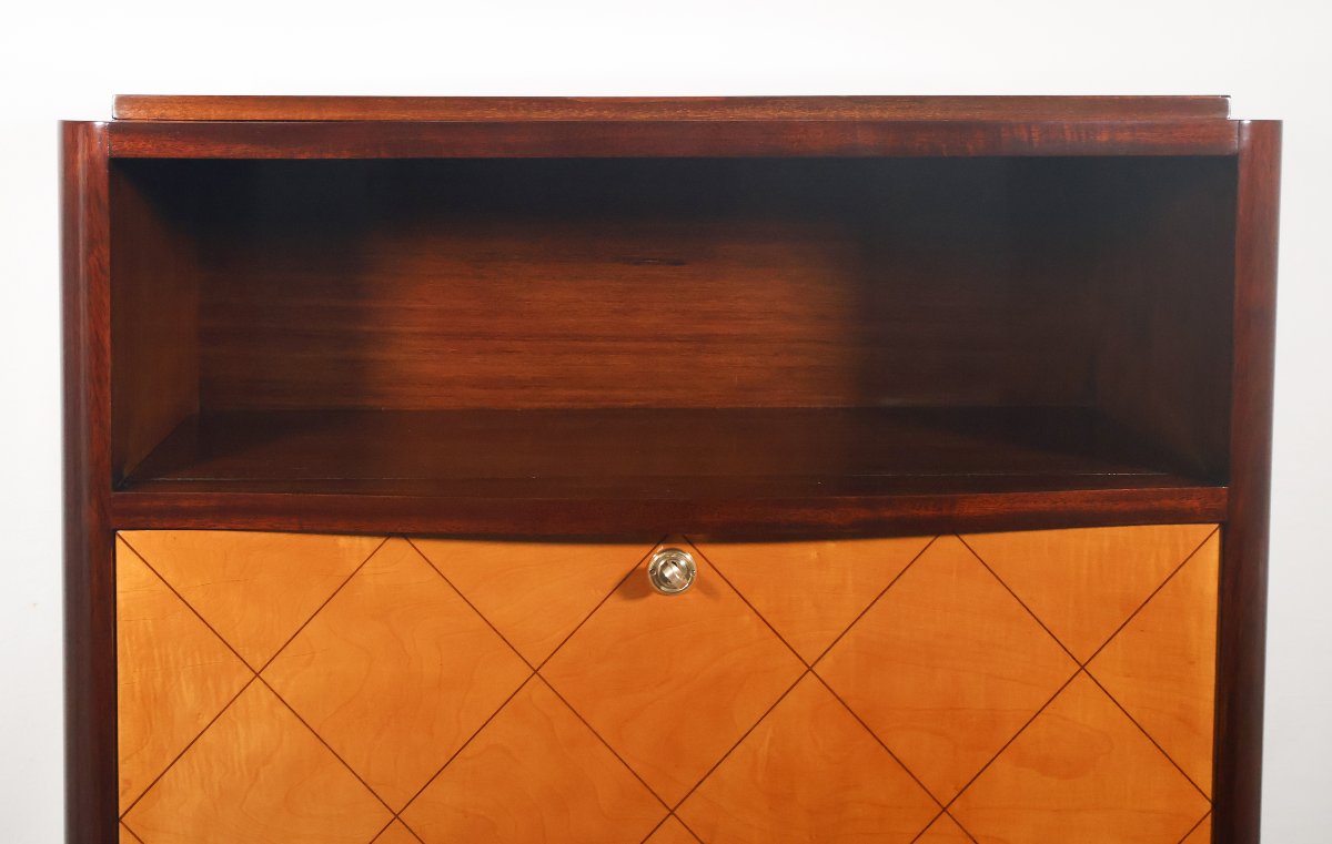 Secrétaire époque Art Déco en acajou et citronnier-photo-5
