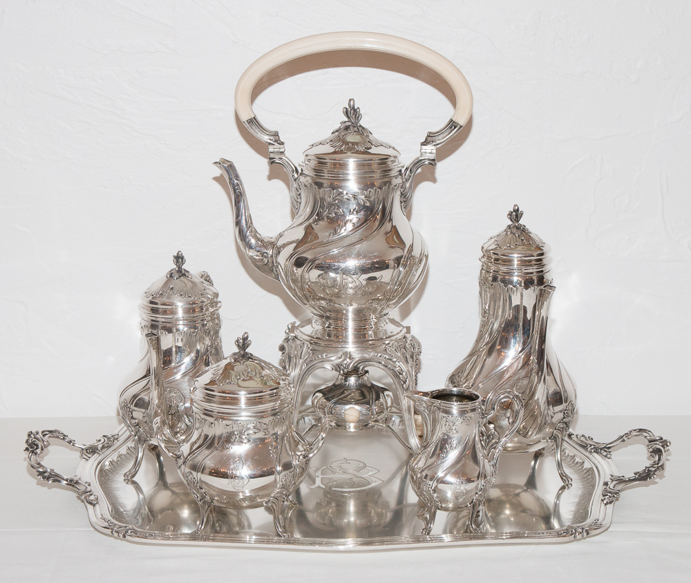 Service à thé et café en argent massif Emile Puiforcat 1857/1927