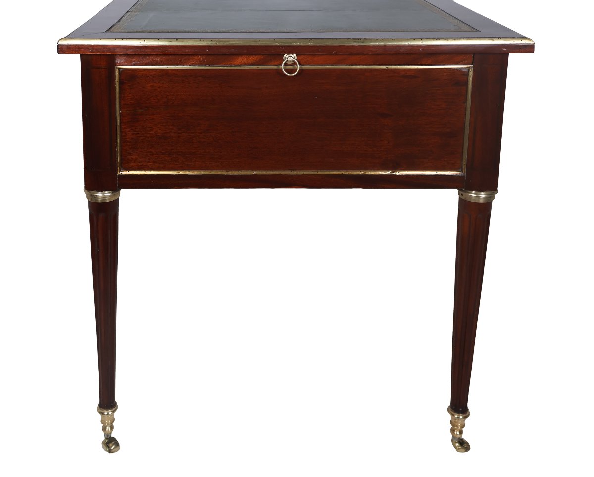 Bureau Plat à Tirettes époque Louis XVI Fin XVIIIe Siècle-photo-5