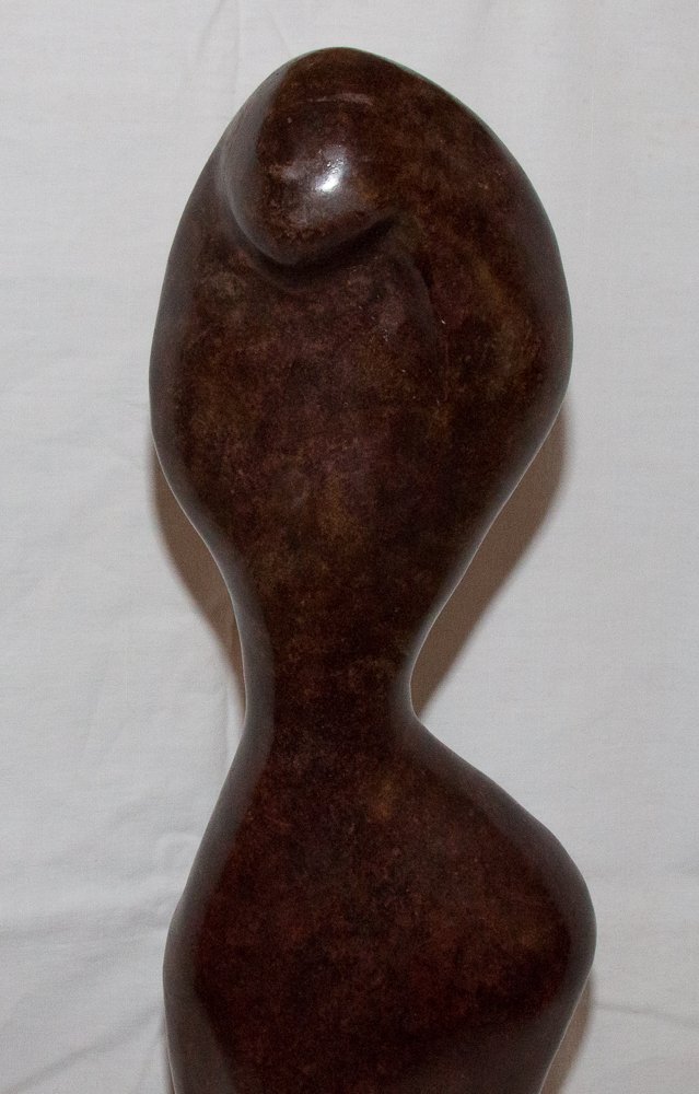 « Pudeur » Sculpture En Bronze Xavier Alvarez XXe siècle-photo-1