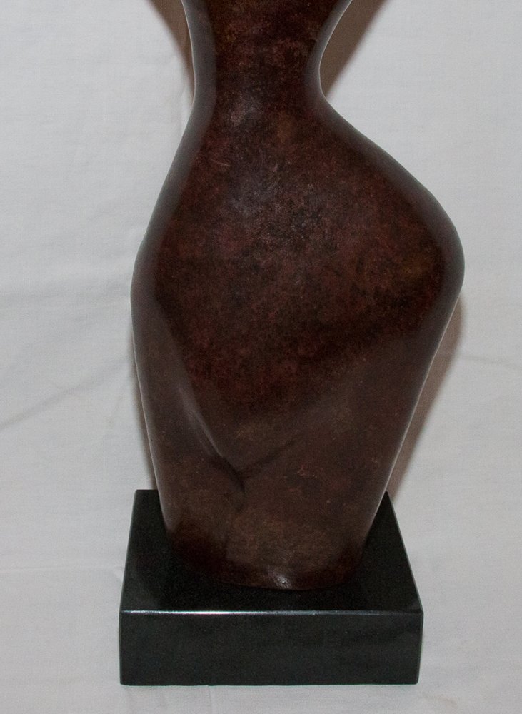 « Pudeur » Sculpture En Bronze Xavier Alvarez XXe siècle-photo-3