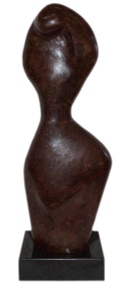 « Pudeur » Sculpture En Bronze Xavier Alvarez XXe siècle