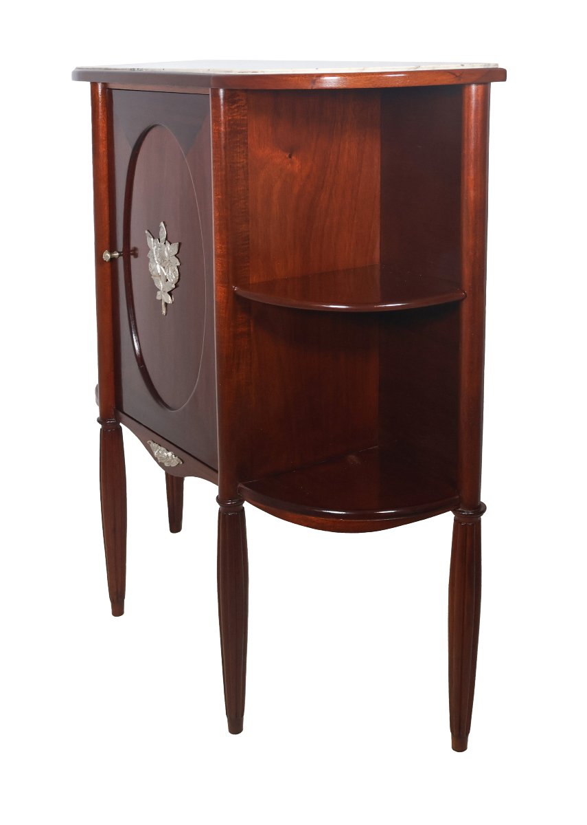 Art Deco-era Console Table Made Of Solid Mahogany-photo-2