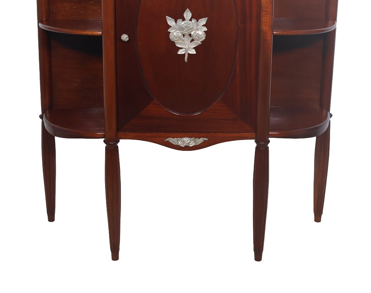 Art Deco-era Console Table Made Of Solid Mahogany-photo-1