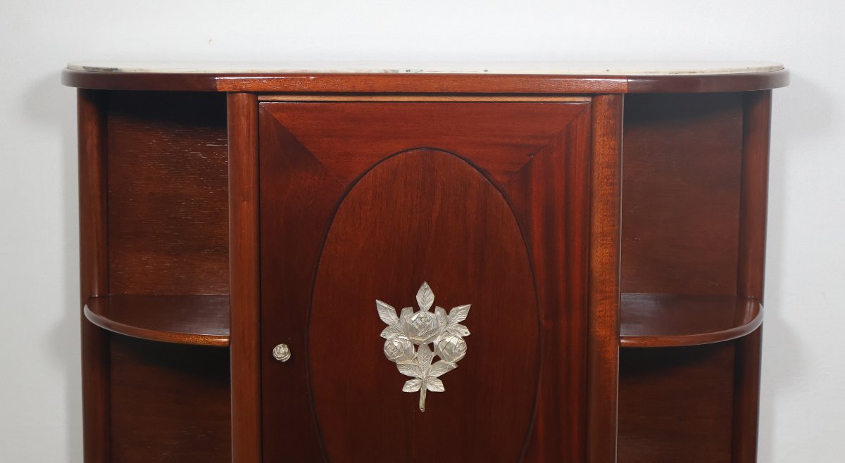 Art Deco-era Console Table Made Of Solid Mahogany-photo-2