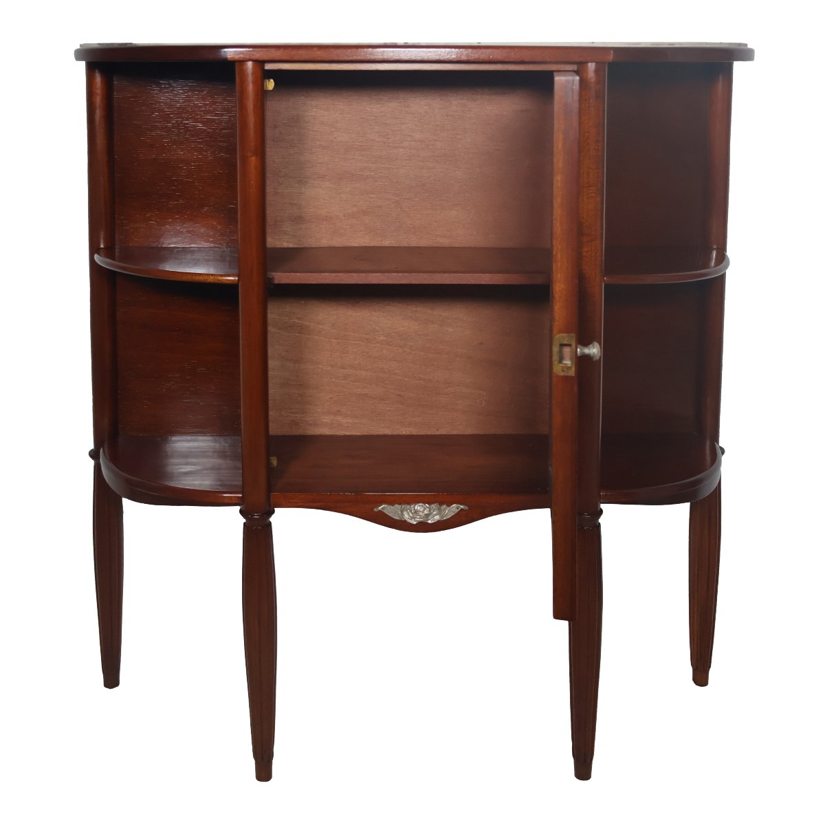 Art Deco-era Console Table Made Of Solid Mahogany-photo-4