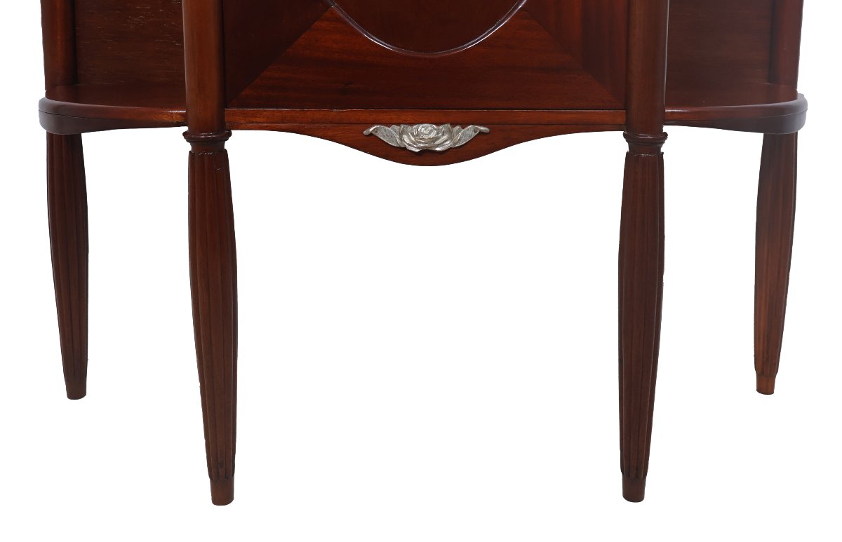 Art Deco-era Console Table Made Of Solid Mahogany-photo-5