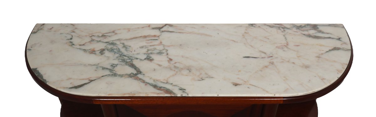 Art Deco-era Console Table Made Of Solid Mahogany-photo-6