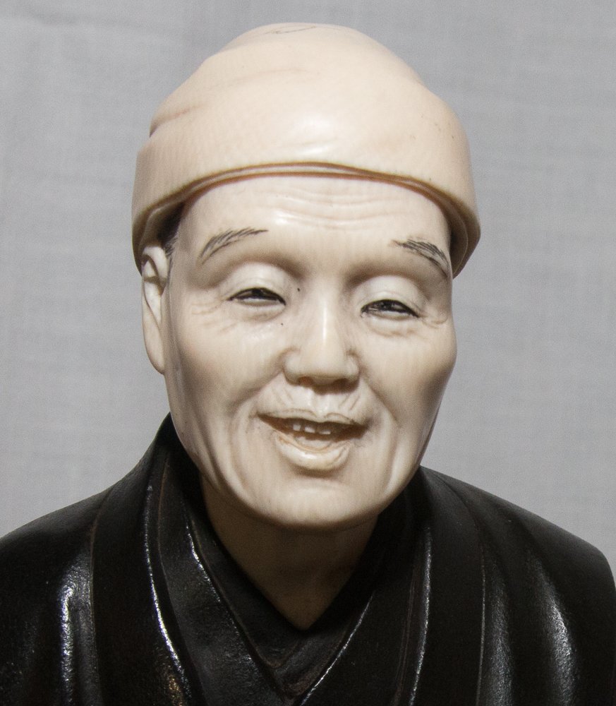 Okimono: Shamisen Player, Meiji Period, 1868–1912-photo-4
