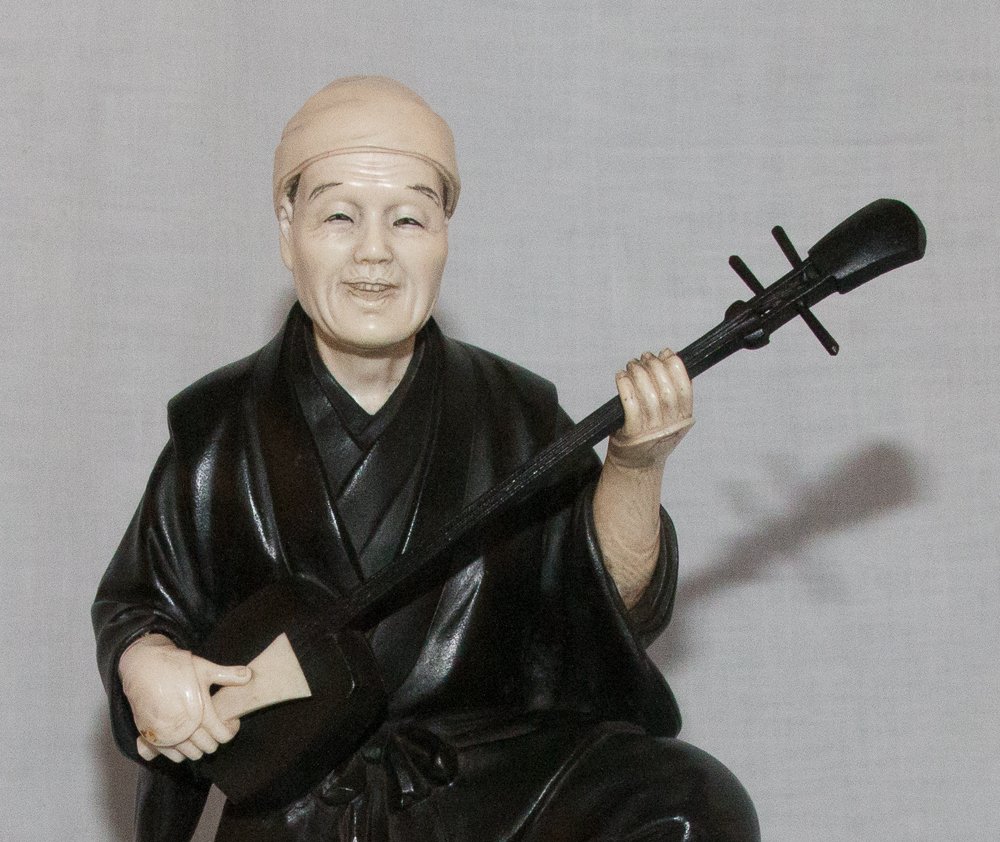 Okimono: Shamisen Player, Meiji Period, 1868–1912-photo-8