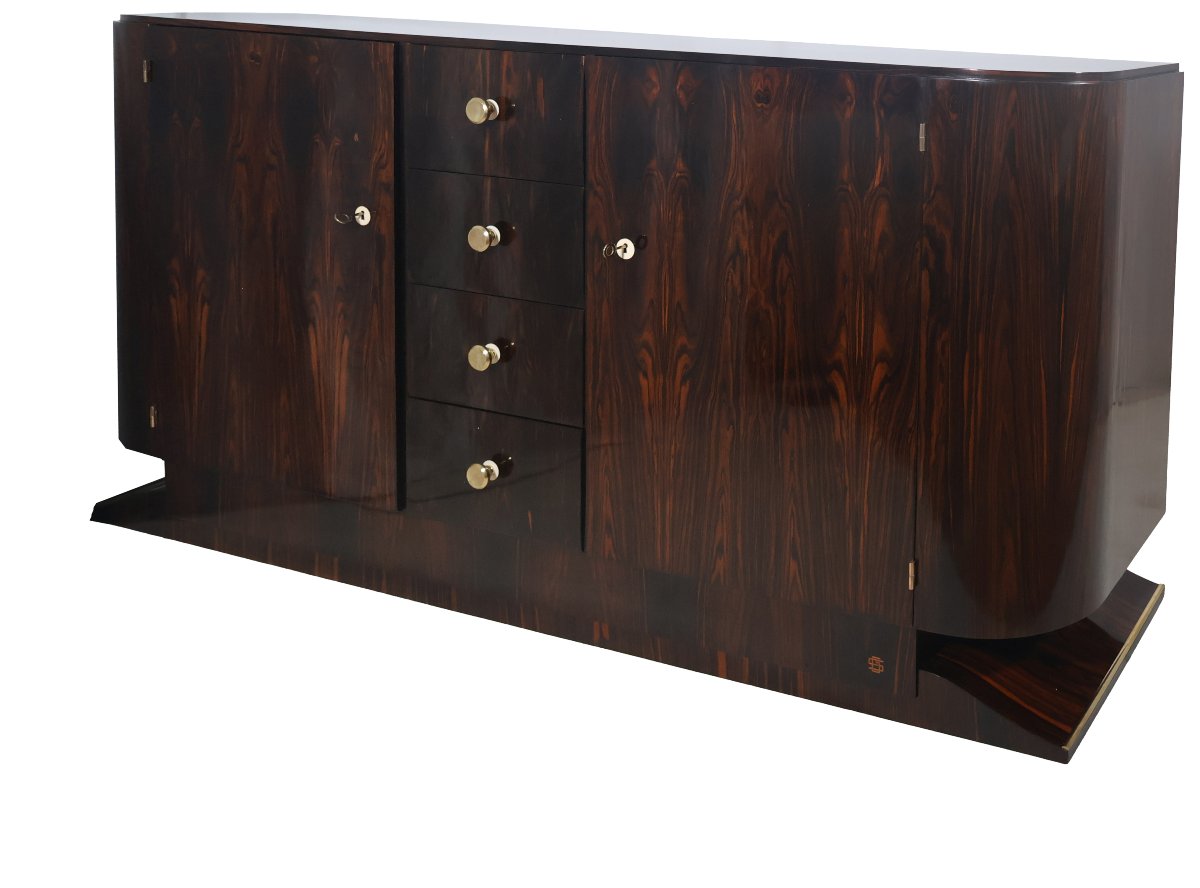 Art Deco-era Macassar Ebony Sideboard-photo-4