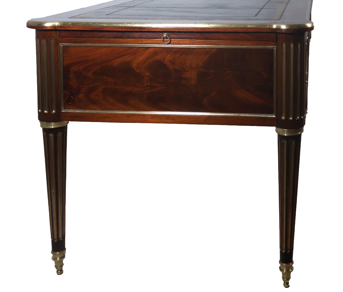 Large Louis XVI-style Flat Desk With Pull-out Drawers, Early 19th Century-photo-4