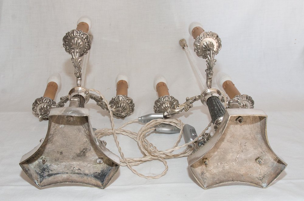 Paire de lampes bouillottes d’époque Restauration-photo-4